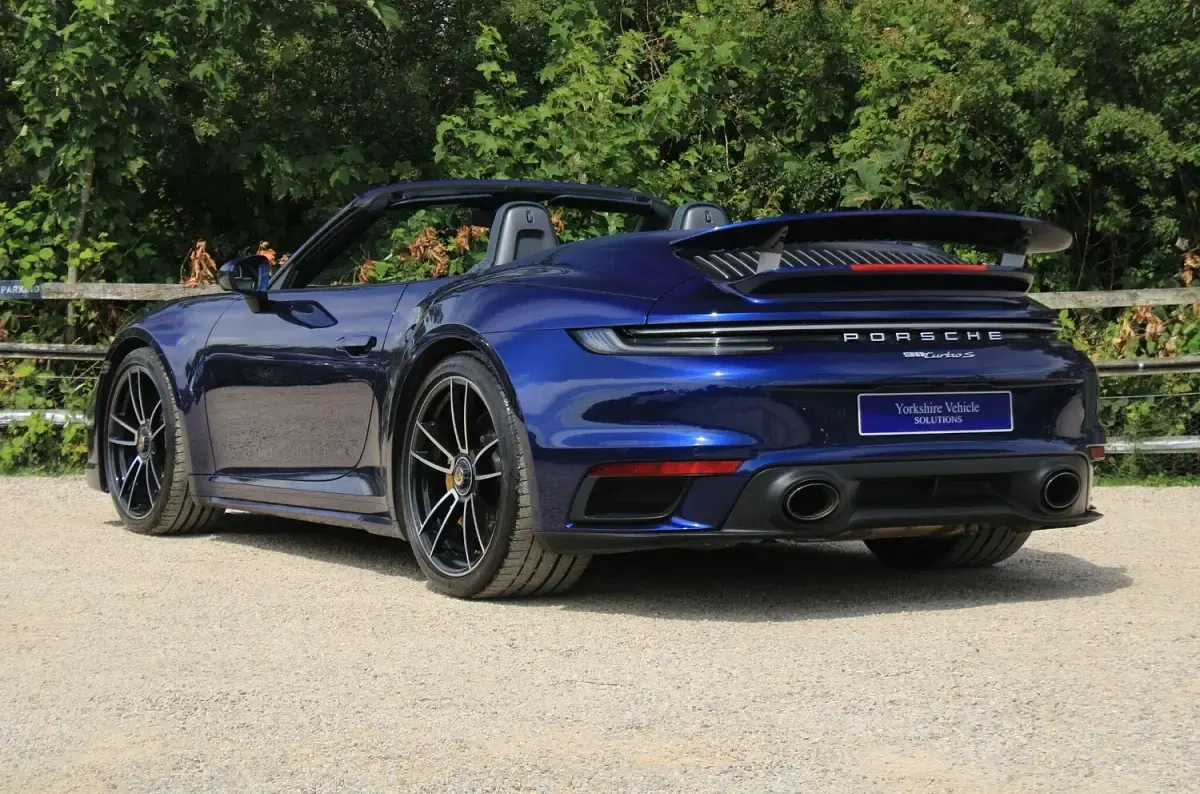 Used Porsche 911 Turbo S Cabriolet 2021 Blue Cabriolet