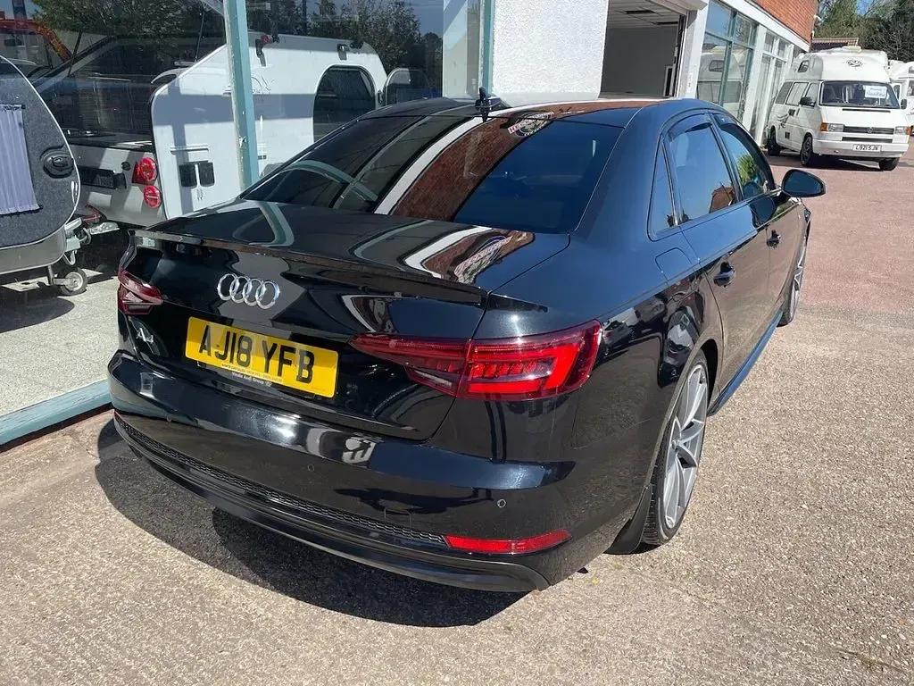 Used Audi A4 Black Edition 150 HP (110 kW) 2018 Black Sedan