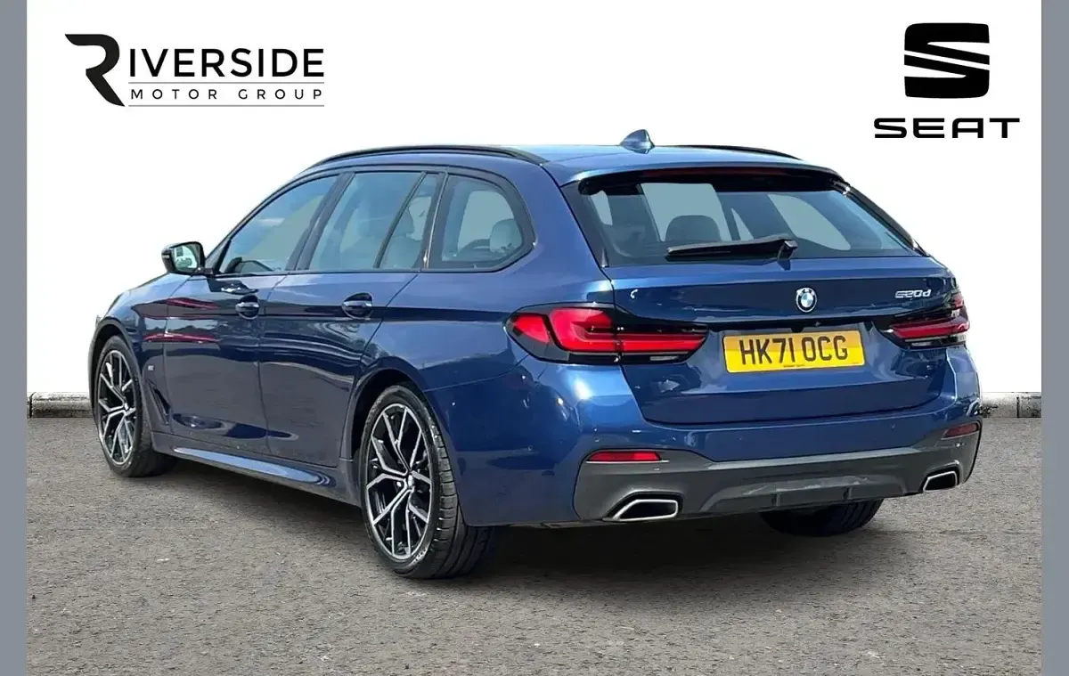 Used BMW 520 M Sport 187 HP (137 kW) 2021 Blue Sedan