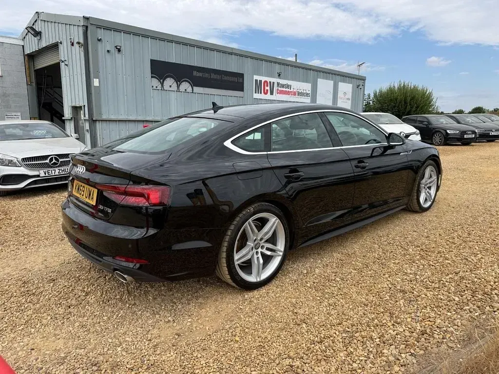 Used Audi A5 Sportback S-Line 150 HP (110 kW) 2020 Black Hatchback