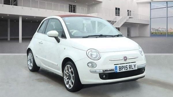 White Used 2015 Fiat 500 Lounge Cabriolet | £6,699 (Fair price) - Image 1/4