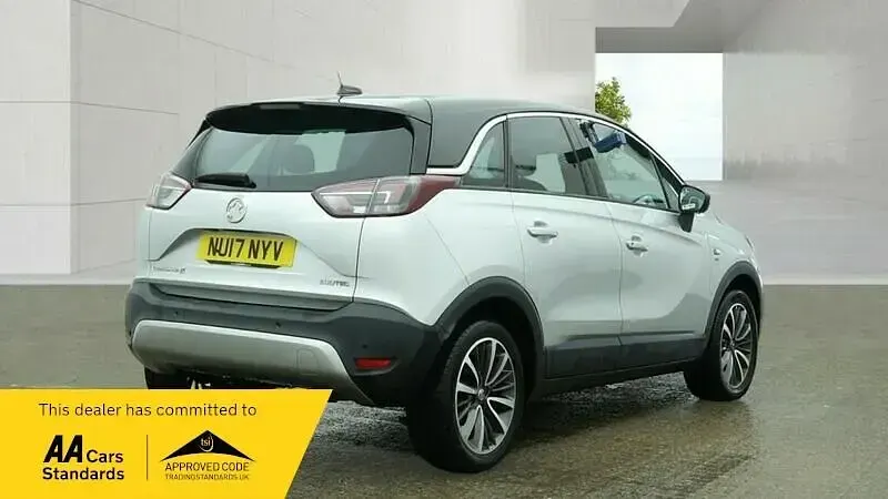 Used Vauxhall Crossland X Elite 110 HP (80 kW) 2017 Silver SUV