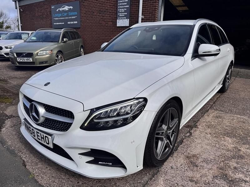 Used Mercedes C220 AMG line 194 HP (142 kW) 2018 White Estate