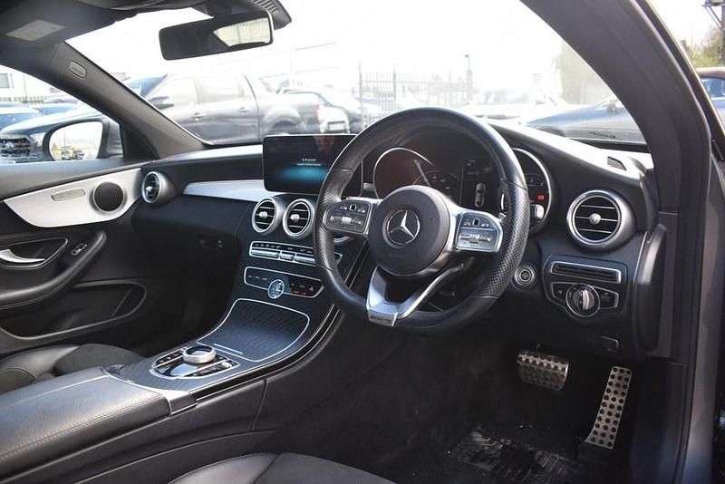 Used Mercedes C300 AMG line 258 HP (189 kW) 2019 Grey Coupe
