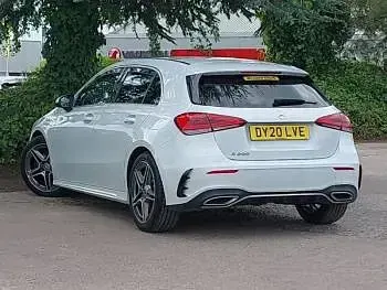 Used Mercedes A200 AMG line 163 HP (119 kW) 2020 White Hatchback