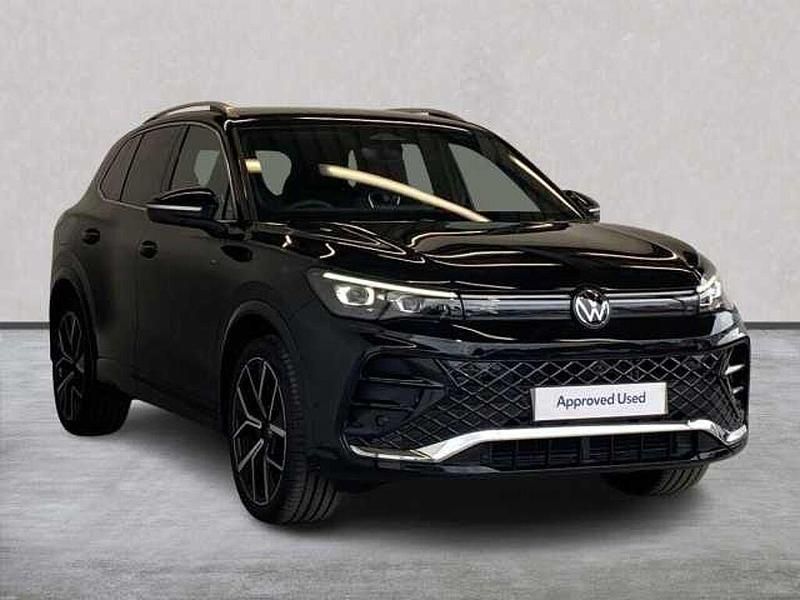 Black Used 2025 VW Tiguan R-line SUV | £37,430 - Image 1/4