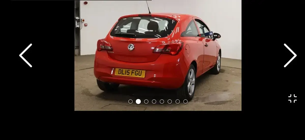 Used Vauxhall Corsa 70 HP (51 kW) 2015 Red Hatchback