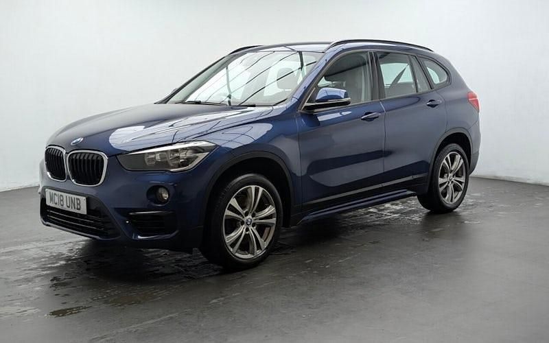 Used BMW X1 Sport Line 192 HP (141 kW) 2018 Blue SUV