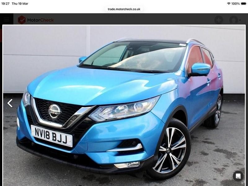 Used Nissan Qashqai N-Connecta 115 HP (84 kW) 2018 Blue SUV