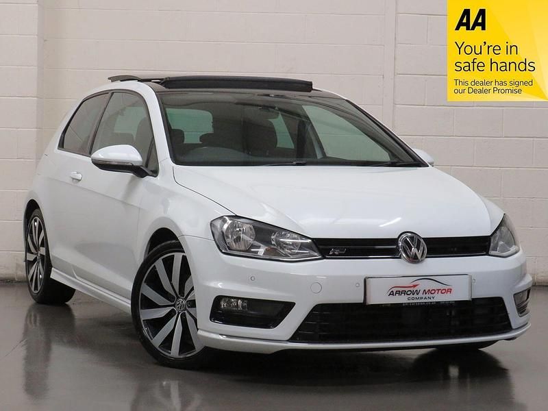 White Used 2016 VW Golf VII R-line Edition Hatchback | £10,495 (A bit pricey) - Image 1/4