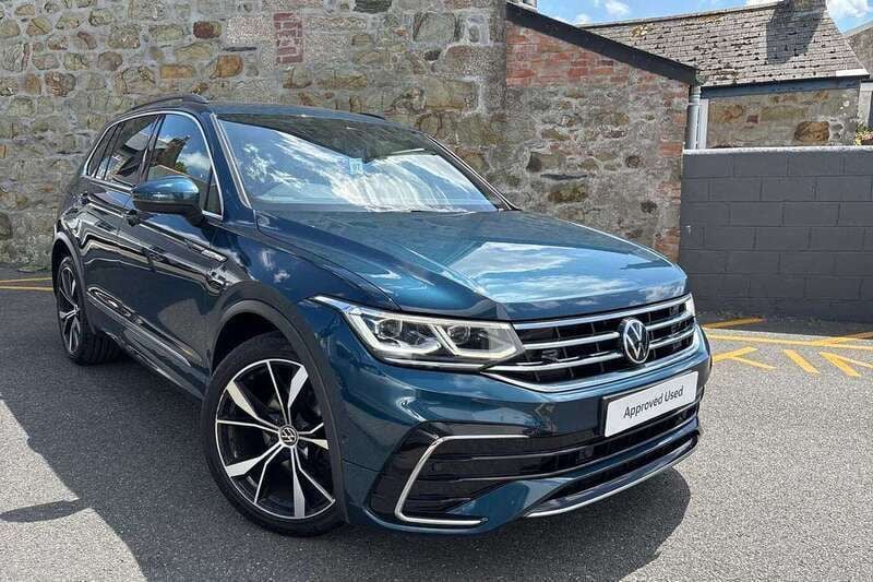 Blue Used 2021 VW Tiguan R-line SUV | £23,095 (Fair price) - Image 1/4