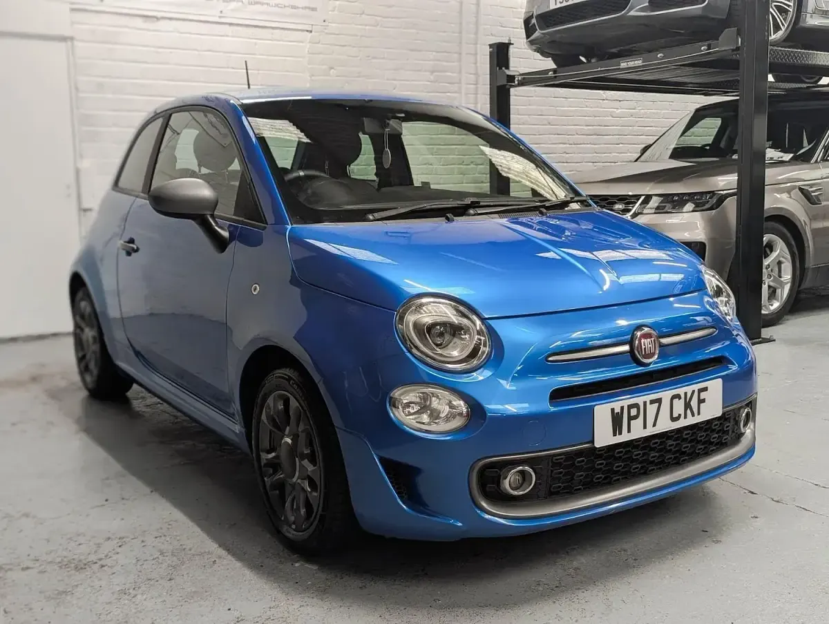 Used Fiat 500 S 69 HP (50 kW) 2017 Blue Hatchback