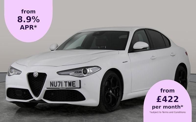 White Used 2021 Alfa Romeo Giulia Veloce Sedan | £25,854 (Fair price) - Image 1/2