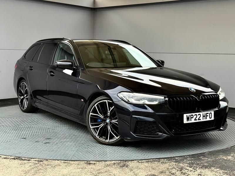 Black Used 2022 BMW 520 M Sport Estate | £25,499 (Fair price) - Image 1/3