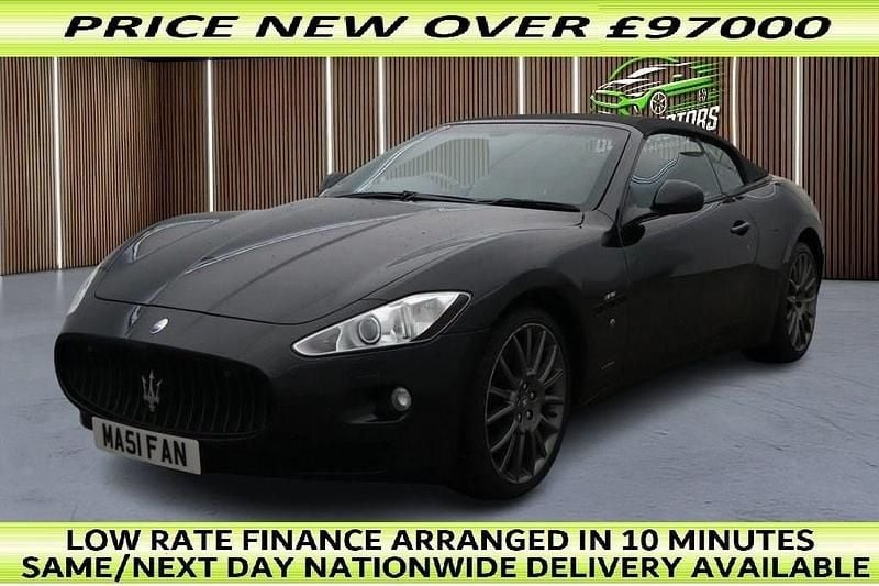 Used Maserati GranCabrio 450 HP (330 kW) 2013 Black Cabriolet