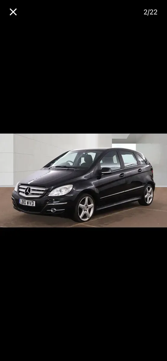 Used Mercedes B180 2010 Black MPV