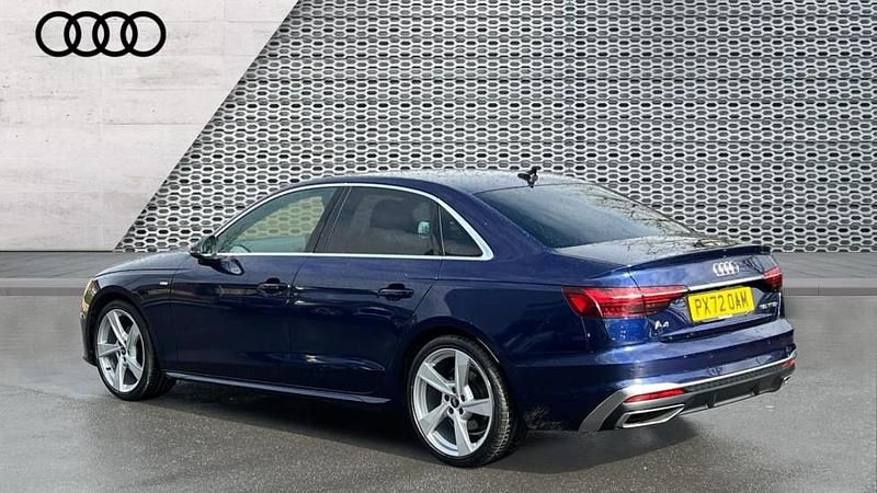 Used Audi A4 S-Line 150 HP (110 kW) 2023 Blue Sedan