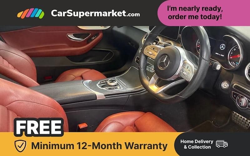 Used Mercedes C200 AMG line 184 HP (135 kW) 2019 White Coupe