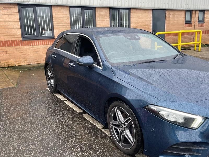 Used Mercedes A200 AMG Line Premium 150 HP (110 kW) 2021 Blue Hatchback