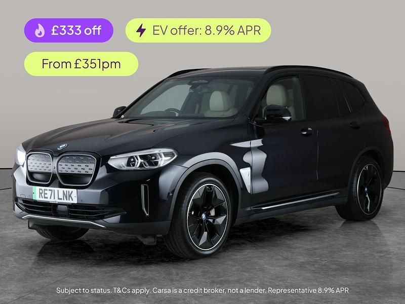 Black Used 2021 BMW iX3 Luxury Line SUV | £21,486 (Good price) - Image 1/2