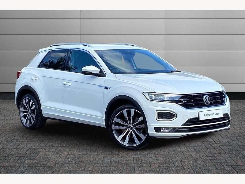 Pure white Used 2019 VW T-Roc R-line SUV | £17,995 (Fair price) - Image 1/4