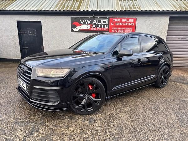 Black Used 2017 Audi Q7 S-Line SUV | £24,995 - Image 1/4