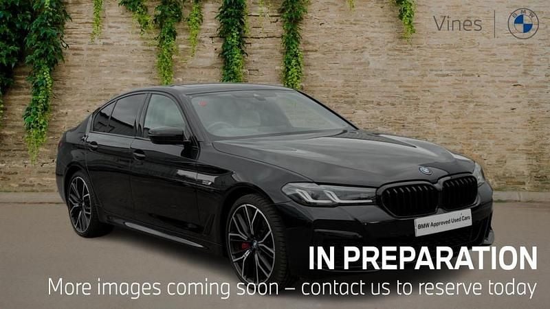 Black Used 2022 BMW 545e M Sport | £39,442 (Expensive) - Image 1/4