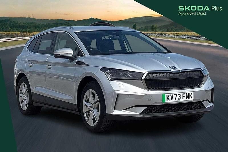 Brilliant silver metallic Used 2023 Skoda Enyaq iV SUV | £27,790 - Image 1/4