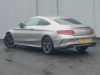 Used Mercedes C200 AMG Line Premium 184 HP (135 kW) 2019 Silver Coupe