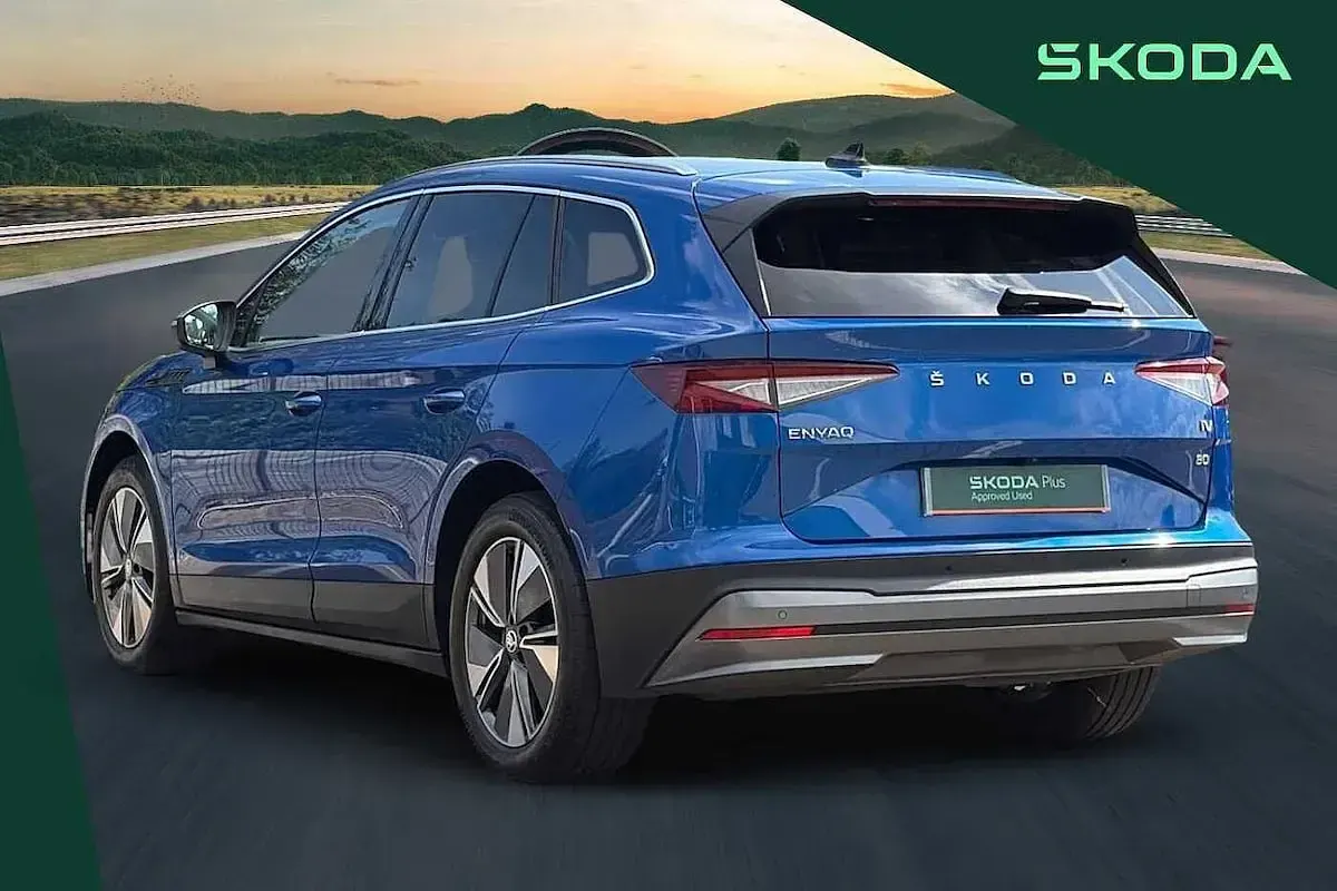 Used Skoda Enyaq iV ecoSuite 147 kW (201 HP) 2023 Race blue SUV