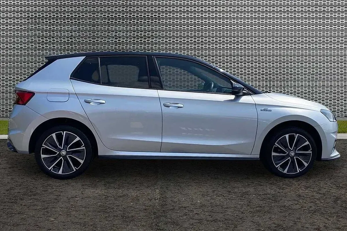 Used Skoda 110 R Monte Carlo 81 HP (59 kW) 2023 Brilliant silver metallic body / black magic pearl effect roof Hatchback