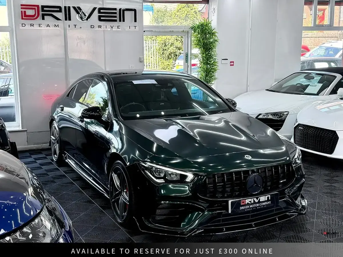 Used Mercedes CLA45 AMG 421 HP (309 kW) 2020 Green Coupe