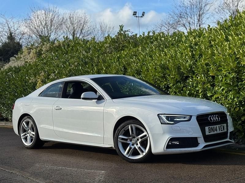 White Used 2014 Audi A5 S-Line Coupe | £4,495 (Good price) - Image 1/4