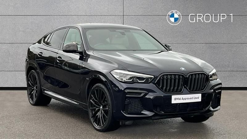 Black Used 2022 BMW X6 M Sport SUV | £43,875 (Expensive) - Image 1/4