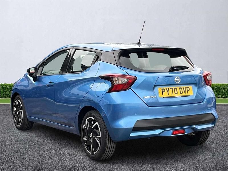 Usado Nissan Micra Acenta 2021 Azul Citadino