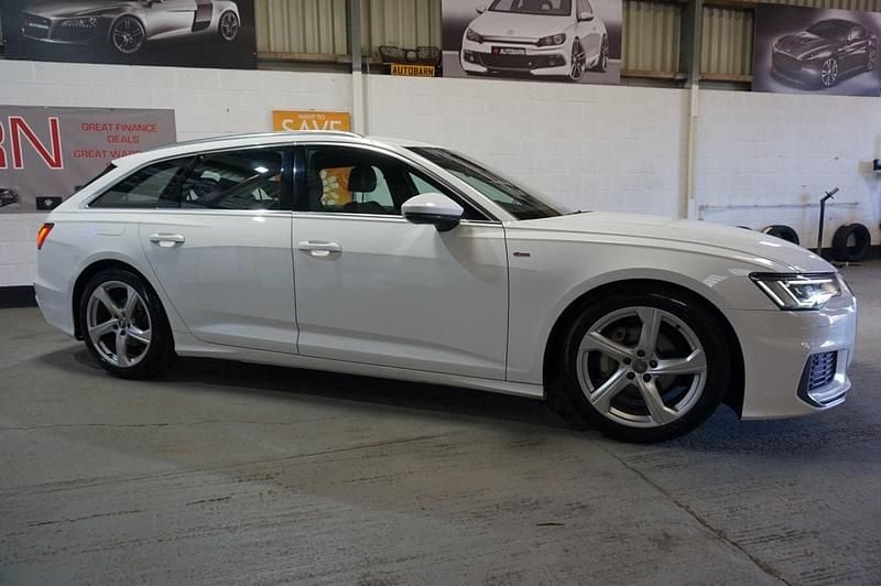 Begagnad Audi A6 S-Line 2019 Vit Kombi