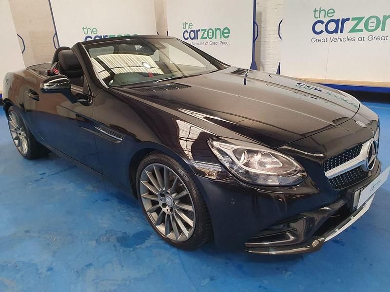 Used Mercedes SLC200 AMG line 184 HP (135 kW) 2017 Black Cabriolet