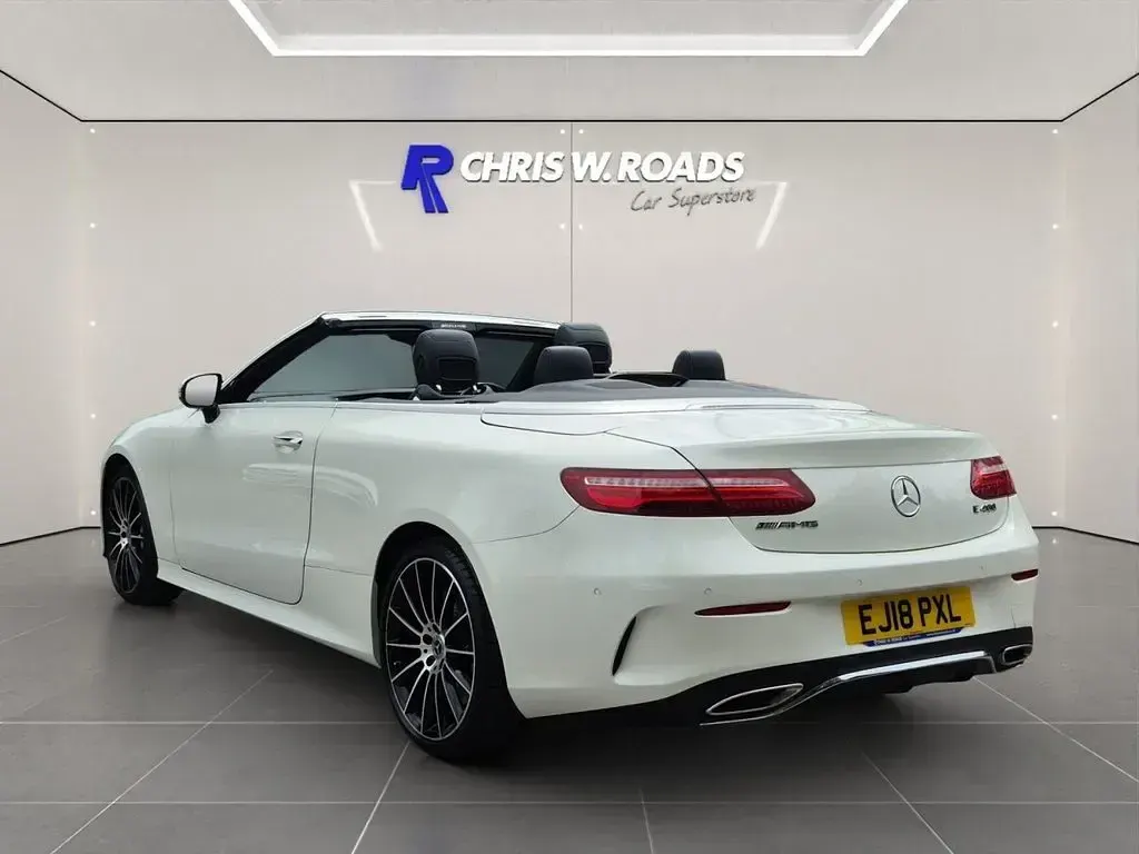 Used Mercedes E400 AMG line 2018 White Cabriolet