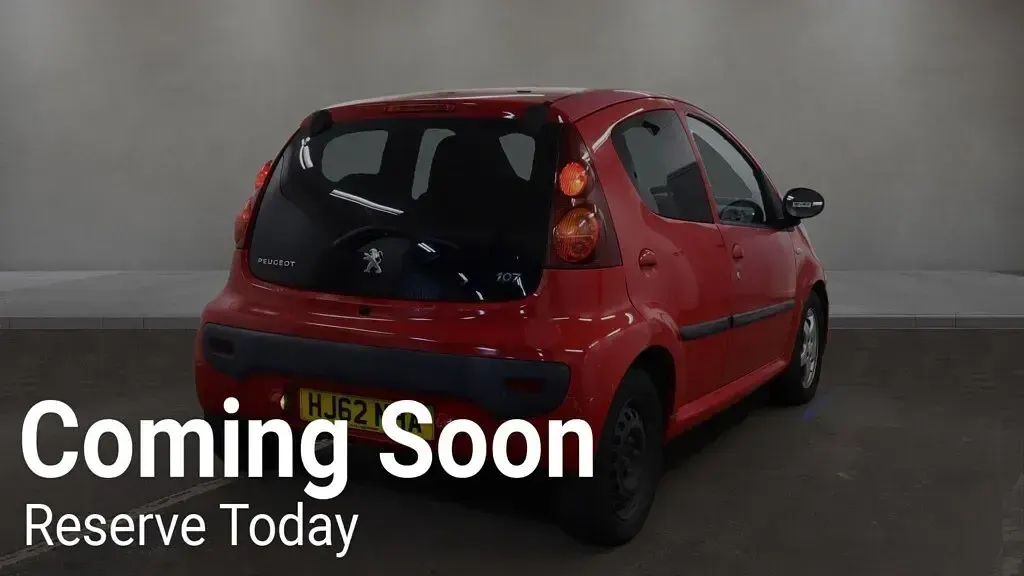 Used Peugeot 107 Allure 68 HP (50 kW) 2012 Red Hatchback