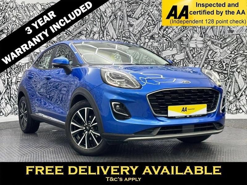 Blue Used 2021 Ford Puma Titanium Hatchback | £13,995 (Good price) - Image 1/2