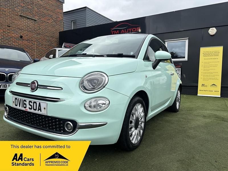 Used Fiat 500 Lounge 69 HP (50 kW) 2016 Green Hatchback