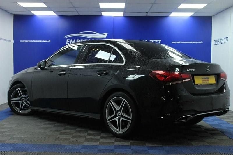 Used Mercedes A200 AMG line 163 HP (119 kW) 2019 Black Sedan