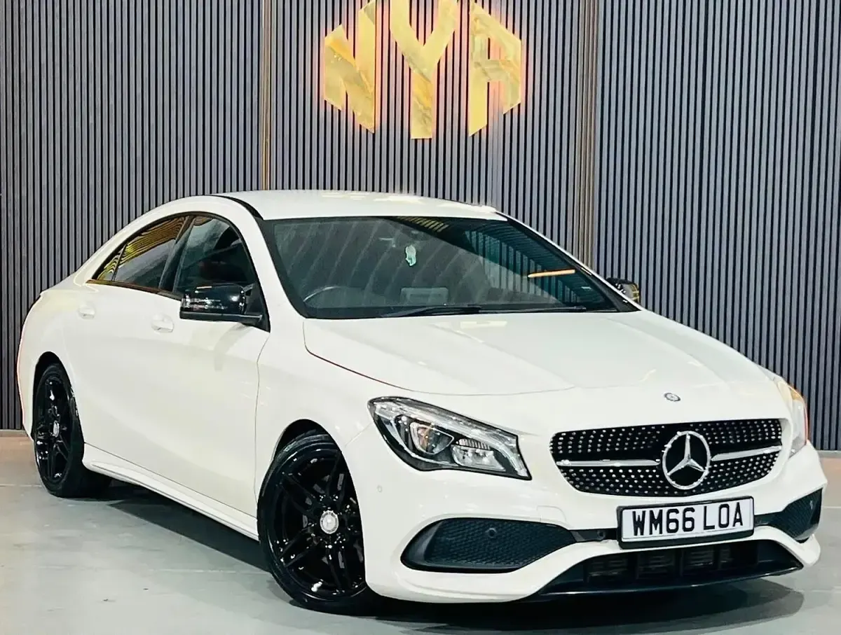 Used Mercedes CLA220 AMG line 2016 White Coupe