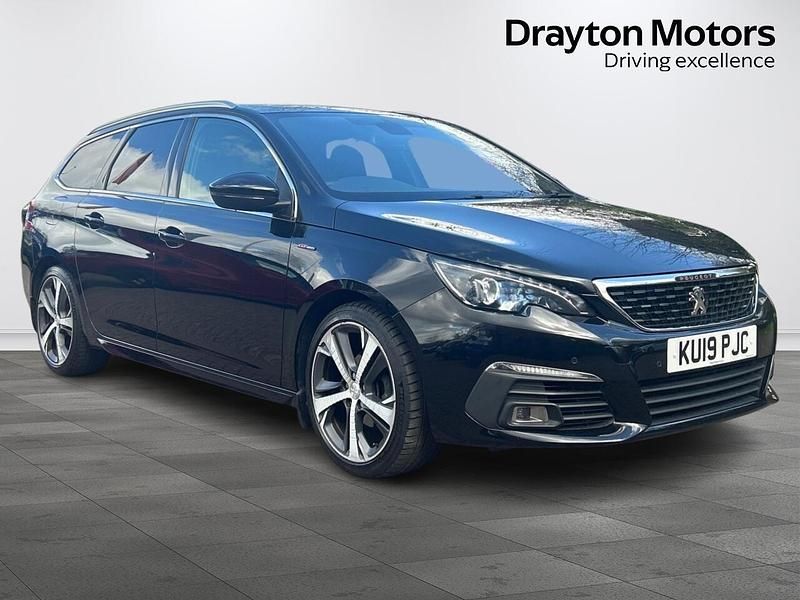 Used Peugeot 308 SW GT-line 130 HP (95 kW) 2019 Black Estate