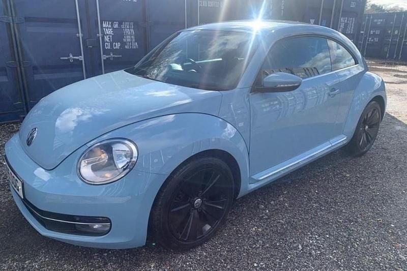 Used VW Beetle Design 150 HP (110 kW) 2015 Blue Hatchback