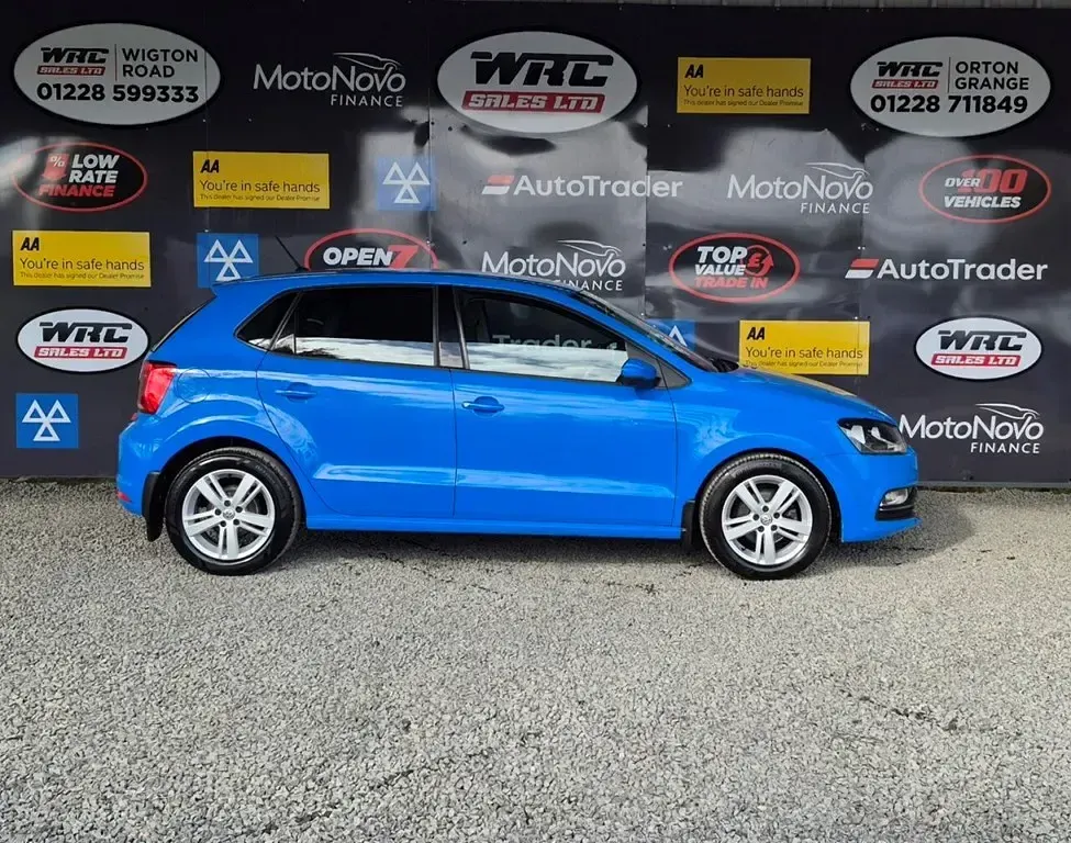 Used VW Polo Match 60 HP (44 kW) 2016 Blue Hatchback
