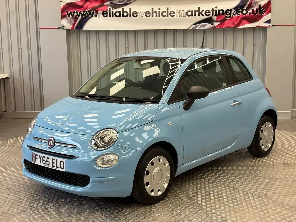 Used Fiat 500 Pop 69 HP (50 kW) 2015 Blue Hatchback
