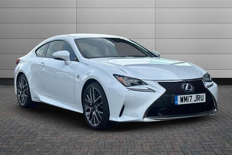 F sport white Used 2017 Lexus RC300h Sport Line Coupe | £19,995 (Fair price) - Image 1/3