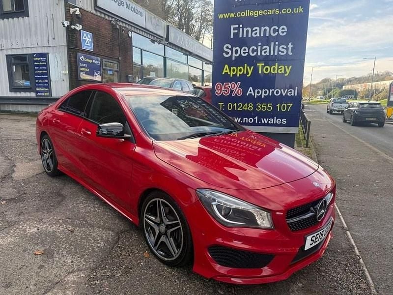 Red Used 2015 Mercedes CLA220 AMG Sedan | £12,995 (Fair price) - Image 1/4
