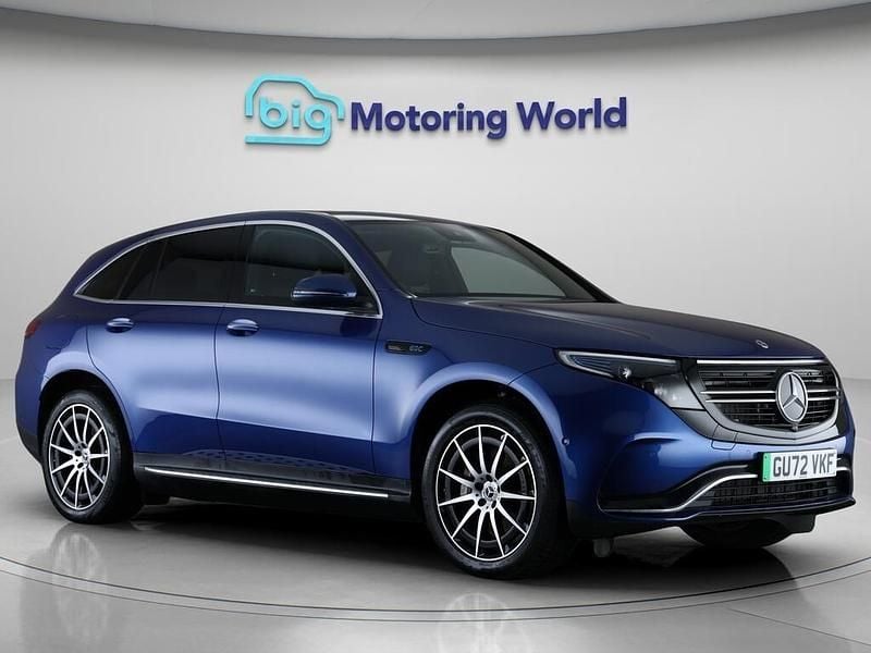 Blue Used 2022 Mercedes EQC400 AMG line SUV | £26,200 (Fair price) - Image 1/4